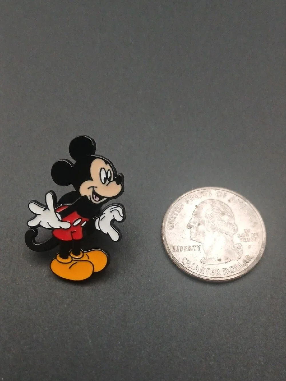 Mickey Mouse Enamel Pin - Black, Red, Yellow